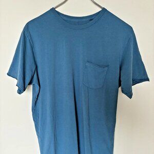 RAG & BONE men's t-shirt sky blue 100% cotton size S